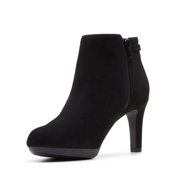 Clarks Womens Adriel Mae Ankle Boots Black | UK-8420973
